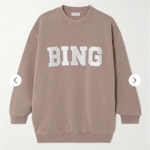 NWT Anine Bing crew neck sweatshirt